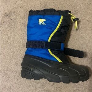 Sorel FLURRY™ Children's Boot Black & Blue